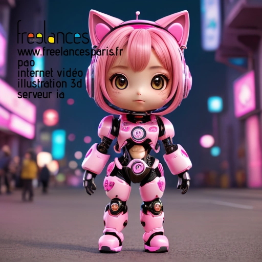 Pao mise en page internet vidéo illustration 3d serveur IA générative AI freelance paris studio de création magazines QU4362P0